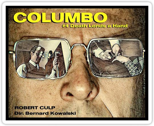 Columbo La Mort Donne un Coup de Main Sticker 2"