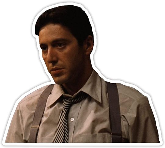 The Godfather Michael Corleone Sticker 3"
