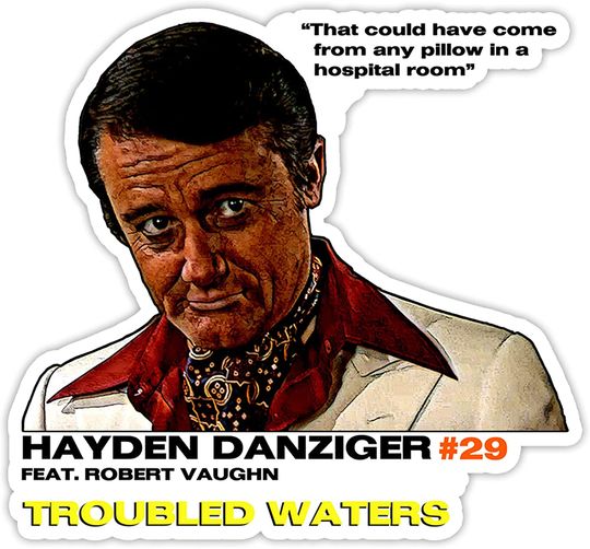Columbo Hayden Danziger Troubled Waters Sticker 3"