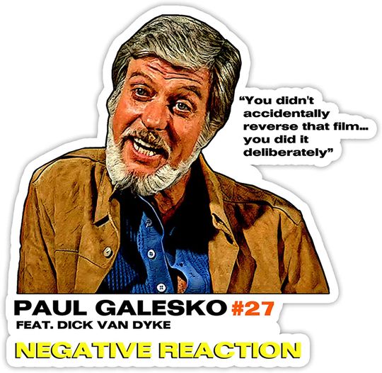 Columbo Paul Galesko Negative Reaction Sticker 2"