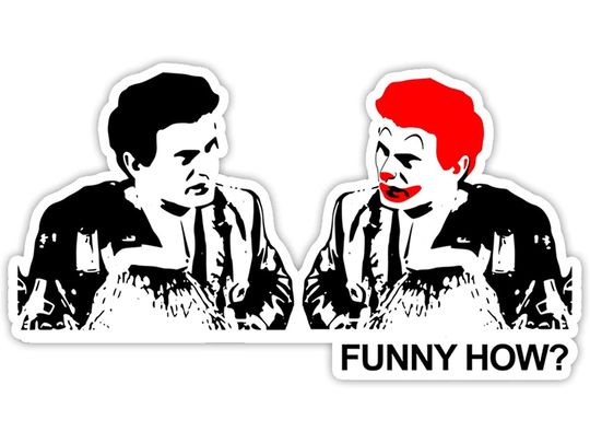 Goodfellas It's Funny Like A Clown Sticker 3"