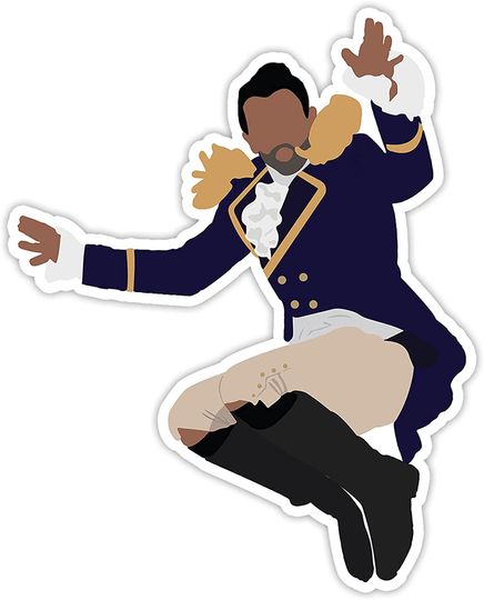 Hamilton Lafayette Everyone give it up for America’s Favorite Fighting Frenchman Sticker 2"