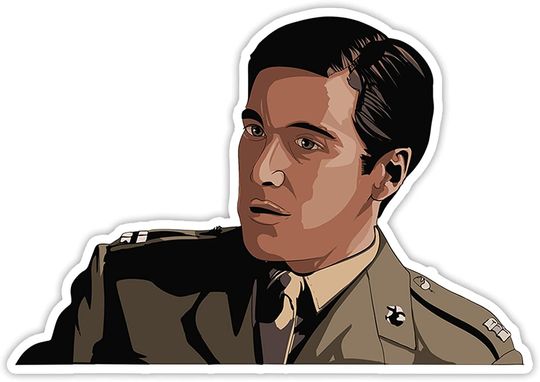The Godfather Michael Corleone That's My Family, Kay. That's Not Me Sticker 2"