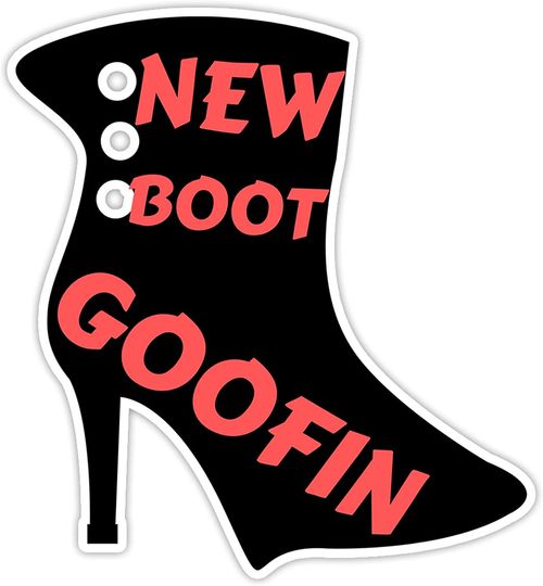 Reno 911 Lieutenant Jim Dangle New Boot Goofin Black Sticker 3"