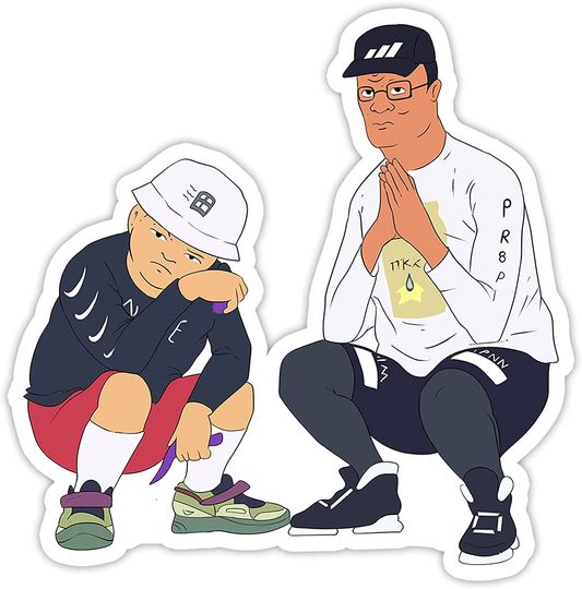 King of The Hill Hank Hill Damnit Bobby I Said Propane Not Cocaine Sticker 3"