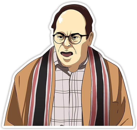 Seinfeld George Costanza You Know We’re Living in A Society Sticker 2"