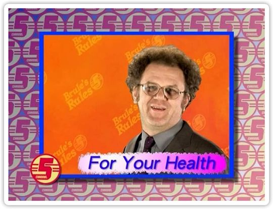 Check It Out! Dr. Steve Brule for Your Health Sticker 3"