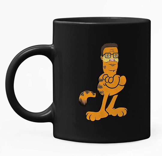 King Of The Hill Hank Hill Garfield Print Blur Aesthetic Mug 15oz