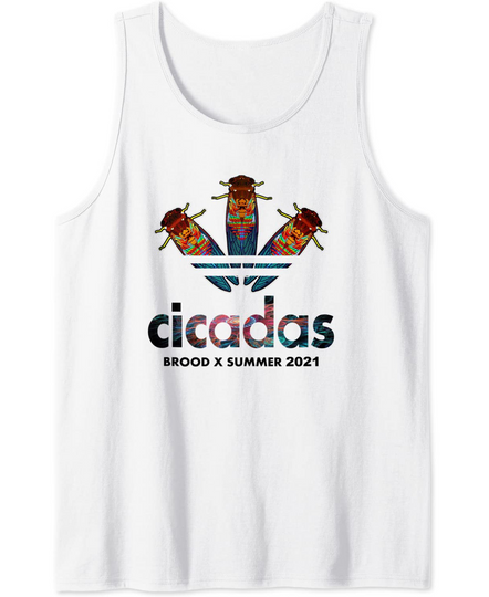 Cicada Men's Summer Brood X Magicicada 2021 USA Tank Top