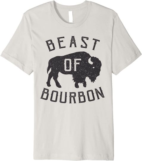 Beast of Bourbon Drinking Whiskey Shirt Bison Buffalo Party