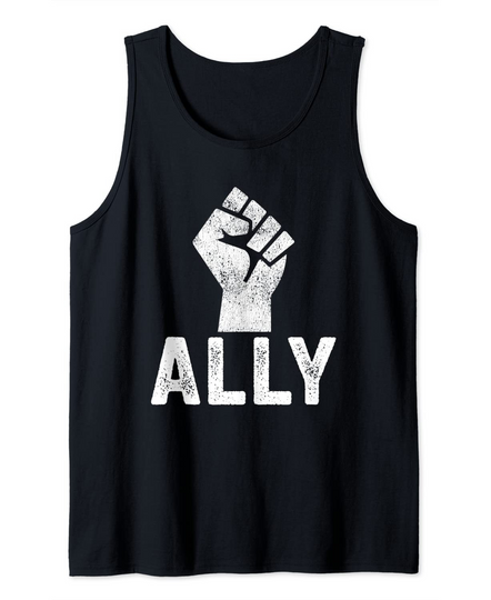 Black Lives Matter Ally Fist BLM Support Tank Top