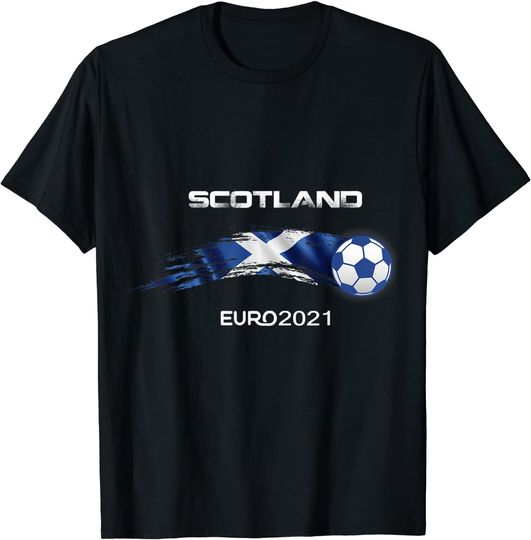 Euro 2021 Mens Womens T Shirt Scotland Love Soccer