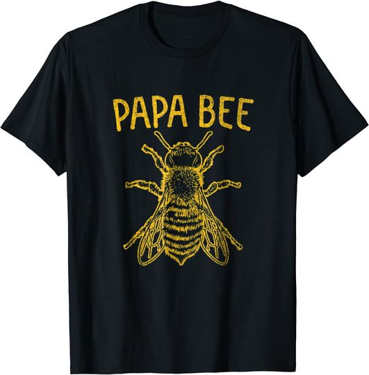 Mens Bee Shirt Papa Dad Father Keeper Keeping Apiarist Hive Gift