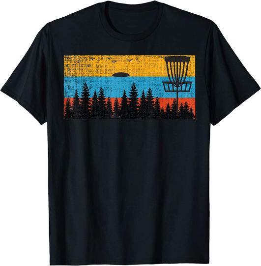 Retro Disc Golf Frolf Frisbee Vintage 70s 80s Style T-Shirt