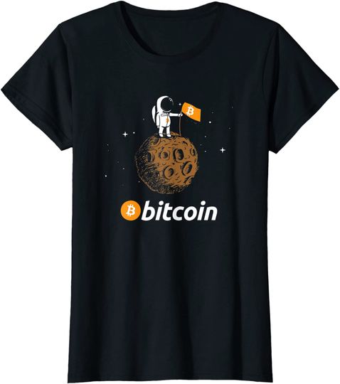 Bitcoin BTC Crypto to the Moon Hoodie Featuring Astronaut Hoodie