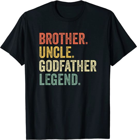 Mens Uncle Godfather Shirt Christmas Gifts From Godchild Funny T-Shirt