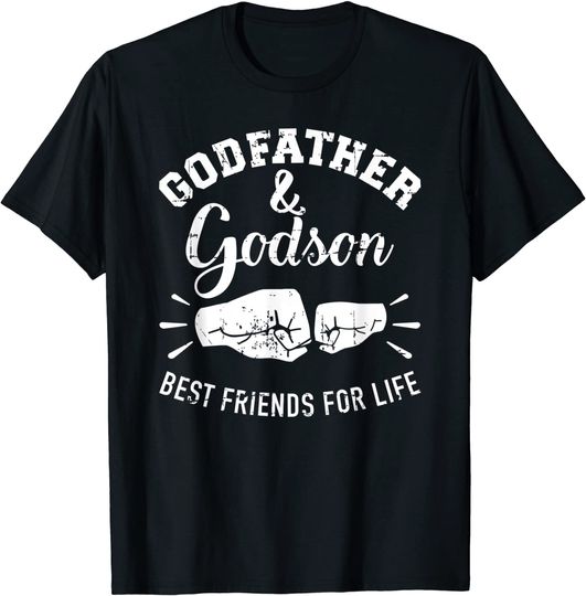 Godfather and godson friends for life T-Shirt