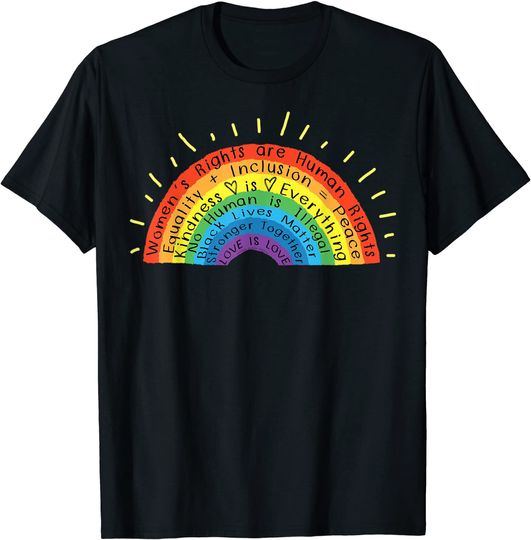 Gay Pride Human Rights Black Lives Matter Love Is Love T-Shirt