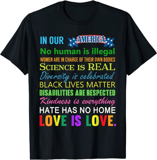 Science Is Real Black Lives Matter Shirt Gay Pride Kindness T-Shirt
