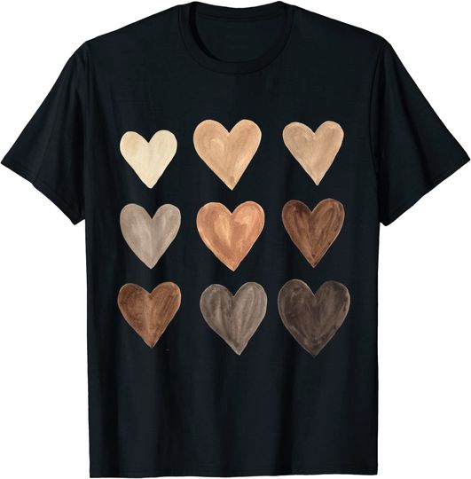 Melanin Hearts Social Justice Equality Unity Protest T-Shirt
