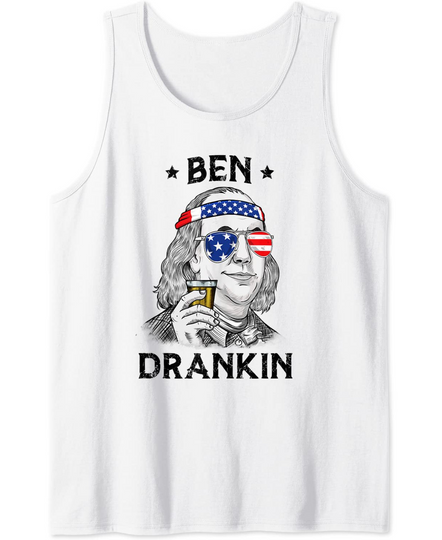 4th Of July Ben Drankin Benjamin Franklin Tank Top