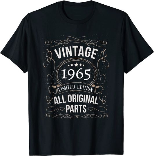 1965 Birthday Shirt Funny Vintage 1965 Original Parts T-Shirt