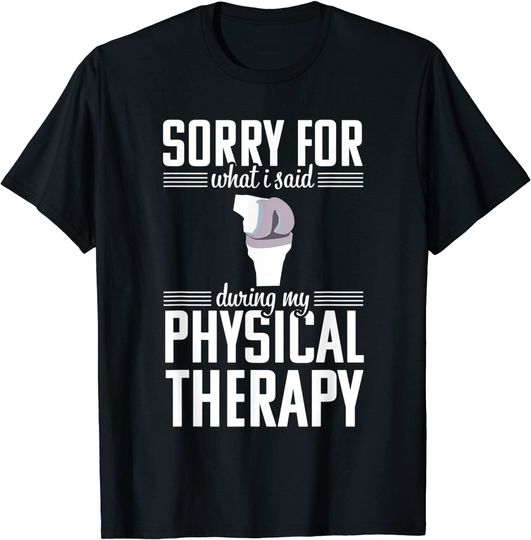 Knee Replacement Funny Therapy Surgery Recovery Gift T-Shirt