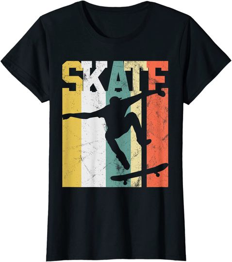 Skate Skateboarder Gift Skateboard Retro Hoodie