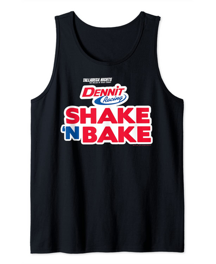 Talladega Nights Dennit Racing Shake N Bake Logo Tank Top