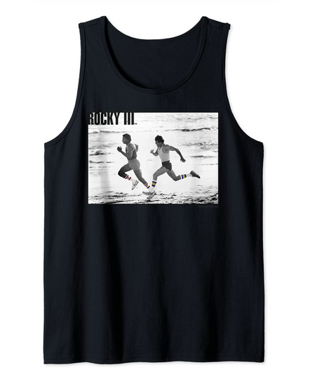 Rocky 3 Apollo Creed Racing Rocky On the Beach Poster Tank Top