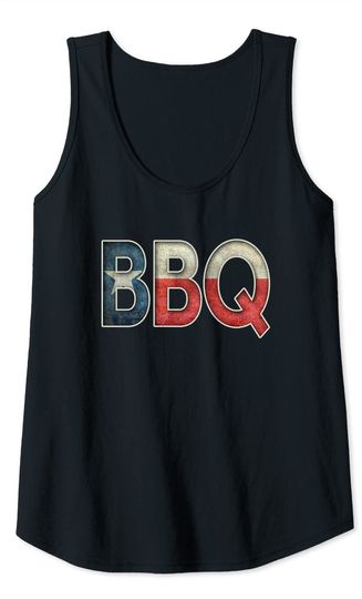 BBQ Texas State Flag Barbecue Tank Top