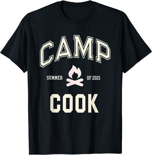 Vintage CAMP COOK Chef Squad Camping Cooking Team Funny T-Shirt