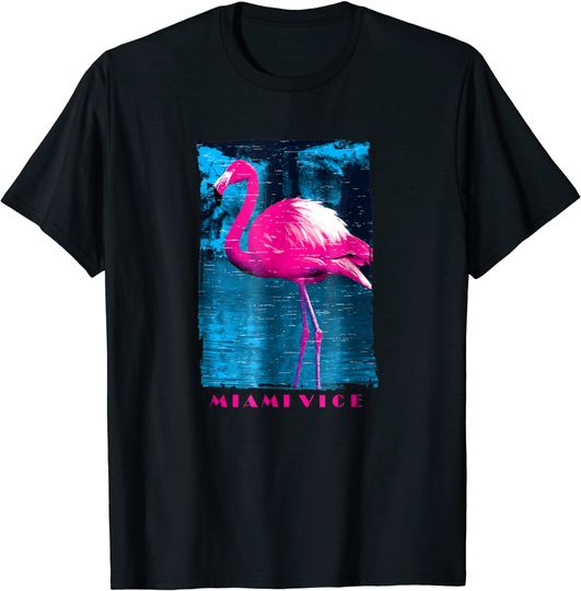 Miami Men's T Shirt Original Pink Flamingo