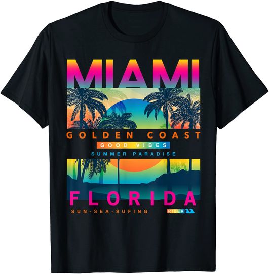 Miami Men's T Shirt Golden Coast
