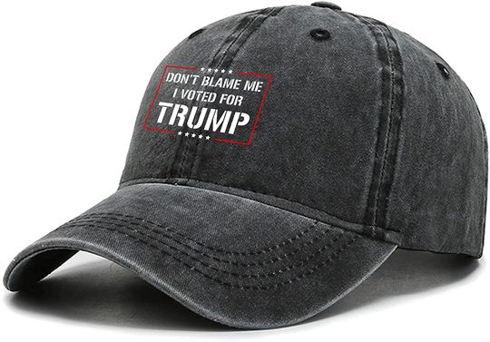 Cellova Don't Blame Me I Voted for Trump Hat,Trump 2024 American Baseball Cap Unisex Washable Cotton Trucker Cap Dad Hat