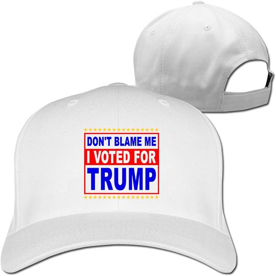 Don't Blame Me I Voted for Trump Unisex Adjustable Baseball Cap Sun Hat Casquette Caps Black