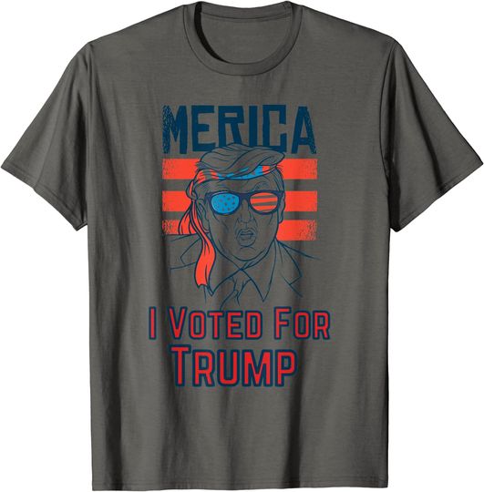 Merica Don't Blame Me I Voted For Trump T-Shirt