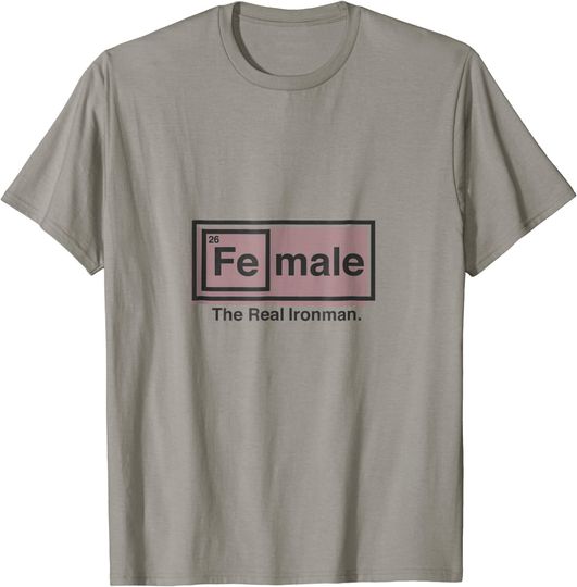 Female The Real Iron  Man Table of Elements Shirt