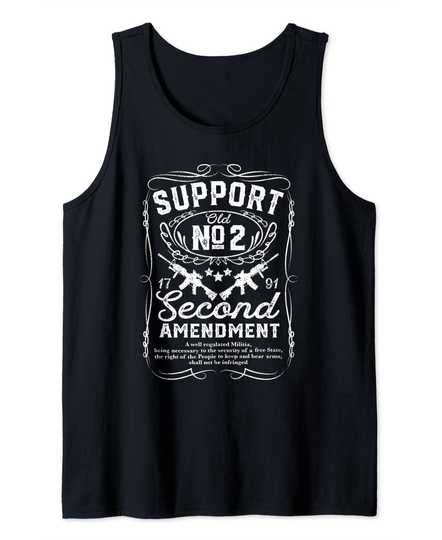 Pro 2nd Amendment Support Gun Rights Quotes Republican Gift Tank Top