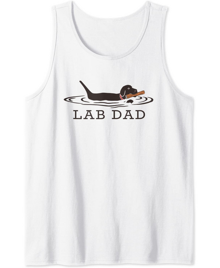 Mens Lab Dad Labrador Retriever Dog Owner Tank Top