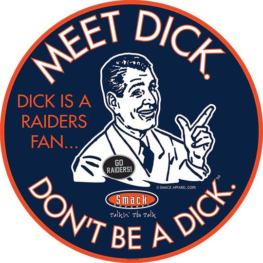 Denver Football Fans. Don't Be a D!ck T-Shirt  or Sticker