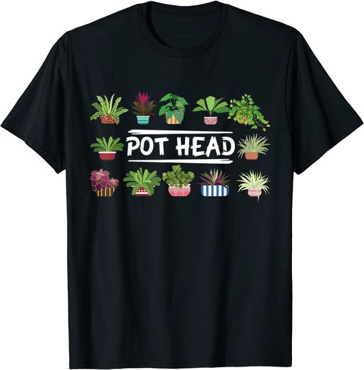 Gardening Potted Plant Pot Head T-Shirt