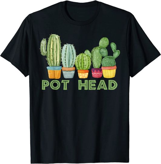 Succulent Design For Pot Head Gardeners Plant Lovers T-Shirt