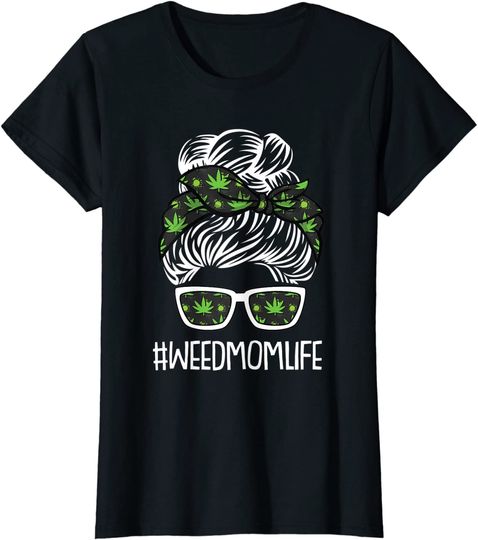 Pot Head Womens Weed Mom Life T-Shirt