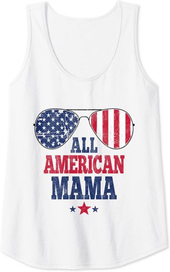 All American Mama 4th of July Family Matching Tank Top