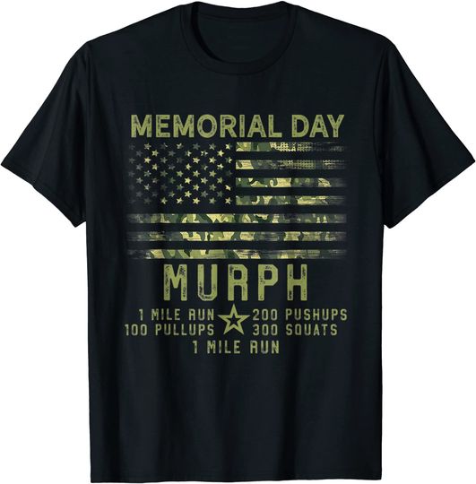 Murph Challenge Memorial Day WOD Workout Gear 2021 T-Shirt