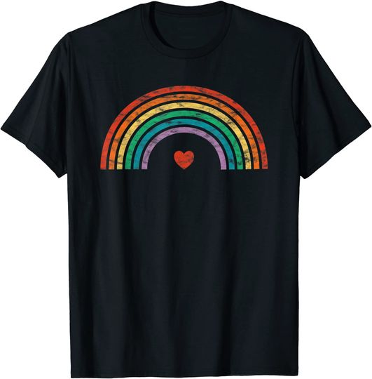 Retro Rainbow Vintage Pride LGBTQ T-Shirt