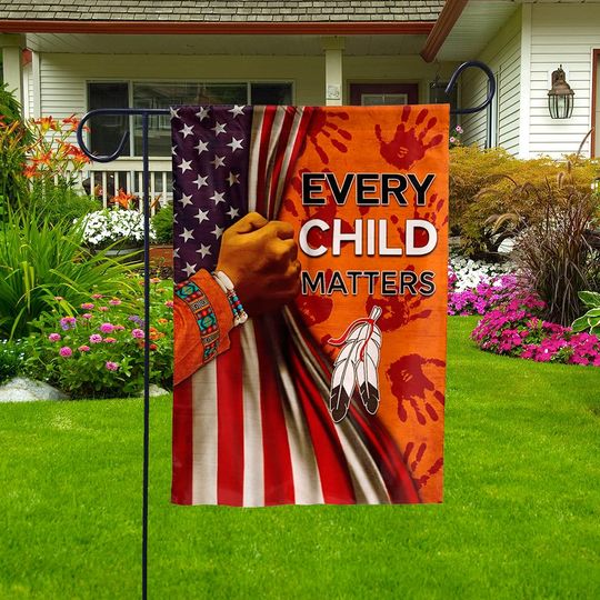 Every Child Matters Flag Honoring Orange Garden Flag Day