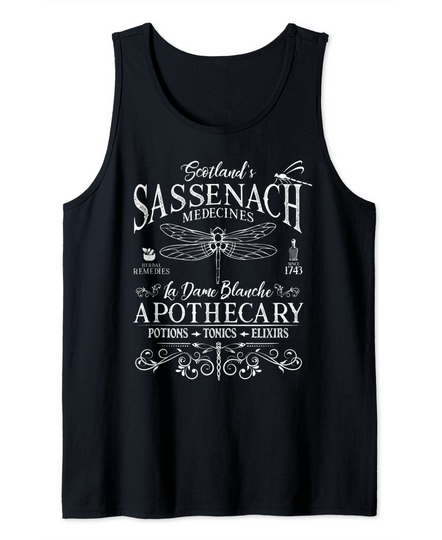 Outlander Apothecary Dragonfly Scottish Gift Tank Top