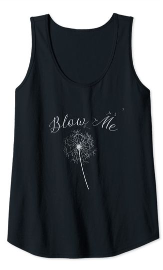Blow Me Dandelion Flower Tank Top
